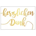 10 Stück Premium Dankeskarten (Klappkarten) mit Umschlägen, Danke, Dankeschön, Karten, Dankekarten, Hochzeit, Geburt, Baby, Taufe, Abschied, Geburtstag, Jubiläum