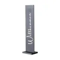 BOLTZE CARTELLO Deko-Aufsteller - 20 x 77 cm - Schwarz - Metall - Willkommen