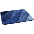 KLEINE WOLKE Badteppich "Wave", LxBxH: 65x55x2 cm - blau