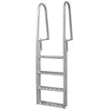 vidaXL Steg-/Poolleiter 4-stufig Aluminium 167 cm 91197