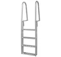vidaXL Poolleiter, Steg-/Poolleiter 4-stufig Aluminium 167 cm