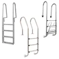 Poolleiter Schwimmbadleiter 3 4 Stufen Pool Leiter Einstiegsleiter Alu Edelstahl