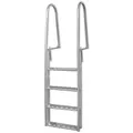 Poolleiter 4 Stufen Aluminium 167cm Anlegeleiter Schwimmbad Leiter vidaXL