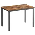 Vasagle Esstisch KDT081B01, braun, 110 x 77cm, eckig