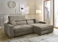 Jockenhöfer Gruppe Ecksofa Slider L-Form, B: 277 cm, mit 60 cm elektr. Sitztiefenverstellung, 140kg Belastbarkeit, USB-Anschluss, Kopfteilverstellung & Zierkissen
