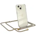 EAZY CASE Handykette kompatibel mit iPhone 15 Handyhülle mit Umhängeband, Handykordel mit Schutzhülle, Silikonhülle, Hülle mit Band, Stylische Kette für Smartphones, Rainbow