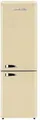 Wolkenstein KG250.4RT SC Stand Retro Kühl-Gefrierkombination, 54,60 cm breit, 249 L, LED Beleuschtung, creme