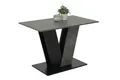 Esszimmertisch JUDITH T, beton-optik dunkel / schwarz