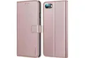 LuxusKollektion Flip Case Ganbary iPhone SE 2022 Leder Handyhülle Roségold Hülle Standfunktion