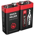 Ansmann Alkaline Batterie 9-V-Block für Rauchmelder