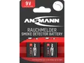 ANSMANN 1515-0006 Alkaline 9V E-Block Batterie, 2 Stück