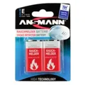 Ansmann 1515-0006, Wiederaufladbarer Akku, Alkali, 9 V, 2 Stück(e), Cd (cadmium), Hg (Quecksilber), Rot