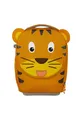 Affenzahn Kinderkoffer fürs Handgepäck, Kindertrolley zum Reisen, Kinderkoffer mit Rollen, 18 L Tiger - Gelb