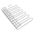 Emuca - Gläserhalter mit 5 Zeilen für Möbel, Gläserschiene für Regale oder Bars, 320 mm, Stahl, verchromt