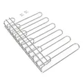 Emuca Glashalter Supra, 5-zeilig, Länge 320mm, Stahl, Verchromt