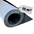 Selbstklebende EPDM Dachbahn EasyStick 15m² Dachfolie gewebeverstärkt, Witterungsbeständig, KSK, Gartenhaus & Carport (100cm Breite x 15m Länge)