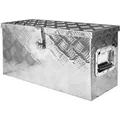 Box Anhänger Kiste Alu mit Deckel Alubox Transportbox Truckbox Deichselbox PKW Zubehör Werkzeugbox Aluminium Anhängerbox Aufbewahrungsbox Gross ... - Weiß