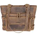 Greenburry Schultertasche Damentasche Leder braun Shopper Vintage 1635-25 - Braun