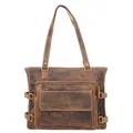Greenburry Vintage Schultertasche Leder 36cm #GB-1635 (cognac)
