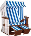 deVries Strandkorb Profi Nordsee Sylt PVC Des. 991 Gartenstrandkorb 124x87x159cm