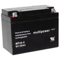 Multipower Bleiakku MP20-6 - 6V M6 Schraubanschluss 20.000mAh 20ah
