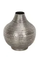 finehomegarden Dekovase Vase Metall antik silber bauchig Ø24cm H27,5cm Metallvase Raumdeko (1 St., 1 Vase), Blumenvase Tischvase Blumen