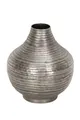 Vase Metall antik silber bauchig Ø24cm H27,5cm Metallvase Tischdeko Deko