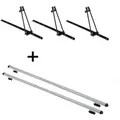 3x Fahrradträger ORION + Dachträger RAPID kompatibel mit für Alfa Romeo 159 Sportwagon (5Türer) 06-13