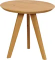 Beistelltisch - Ø 50 cm - Braun - Wildeichenholz massiv geölt