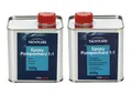 Yachtcare Epoxy Pumpenharz 1kg fertig dosiert leicht gelblich inkl. Mischdüse