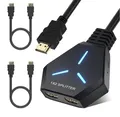 HDMI-Splitter 1 in 2 Out – Teilen Sie den Bildschirm von Laptop, PS4, Xbox, TV-