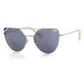 Superdry Sonnenbrille Mikki 002 Metall, Kategorie 3, 57-18/144 silberfarben