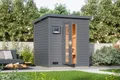 Karibu Saunahaus Talo 2, BxTxH: 1960 x 1960 x 2280 cm, 38 mm, (Set) Ofen 9 kW, externe Steuerung, mit Energiespartür