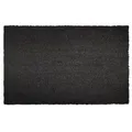 FLOORDIREKT Fußmatte Kokos - 100 % natürliche Kokosfasern - Rutschfest & Pflegeleicht - 40 x 60 cm - 24 mm - Schwarz
