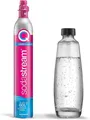 SodaStream Wassersprudler QC-Reservepack mit 1x Quick Connect CO₂-Zylinder 60 L & 1x Glasflasche