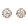 Swarovski Una Ohrstecker, Rosé Vergoldete Ohrringe mit Strahlenden Swarovski Kristallen