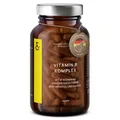 CLAV® Vitamin B Komplex – 120 vegane Kapseln – alle 8 B-Vitamine & Kofaktoren – Vit B1, B2, B3, B5, B6, B7, B9, B12 – mit Myo-Inositol & Cholin – bioaktiv & hochdosiert