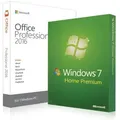 Windows 7 Home Premium + Office 2016 Professional 32/64Bit