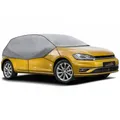 CARPASSION Half Autoabdeckung Schutzhülle Grau UV-beständig Winter & Sommer &