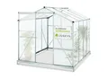 Juskys Aluminium Gewächshaus mit Fundament für Garten 4,75 qm 190 × 253 cm