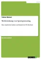 Werbewirkung von Sportsponsoring Tobias Menzel
