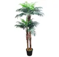 Kunstpalme Palmenbaum Kokos Palme Kunstpflanze Künstliche Pflanze Echtholz 170 cm Kokospalme, Decovego, Höhe 170 cm