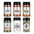 Ankerkraut 'Einfach Grillen' Set, 6 Gewürze Streuer im Bundle, BBQ Gewürz Allrounder für Rind, Geflügel, Schwein und Fisch, Steak-Salz und Pfeffer, 1290 g im Set