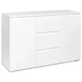 Livetastic Sideboard, Weiß, Holzwerkstoff, 2 Fächer, 3 Schublade(n) Schubladen, 120x80x40 cm, Wohnzimmer, Kommoden & Sideboards, Sideboards
