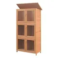 vidaXL Kleintierstall, Kleintier-/Kaninchenstall 6 Boxen Holz