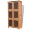 Kleintier-/Kaninchenstall 6 Boxen Holz Hühnerkäfig Hühnerstall Hasenstall