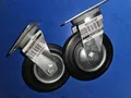 2 x BS-Rollen Lenkrolle 4021885058210 125 mm Lg.R Stahlbl verzinkt Neu/ovp, New