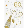 BSB Grußkarten 50. Geburtstag - Collage - Glückwunschkarte im Format 11,5 x 17 cm