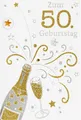 50. Geburtstag - Collage - Glückwunschkarte im Format 11,5 x 17 cm mit Briefumsc
