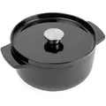 KitchenAid Bräter Cast Iron, Creme, Schwarz, Metall, 3.3 L, rund, hitzebeständige Griffe, Kochen, Töpfe, Bräter